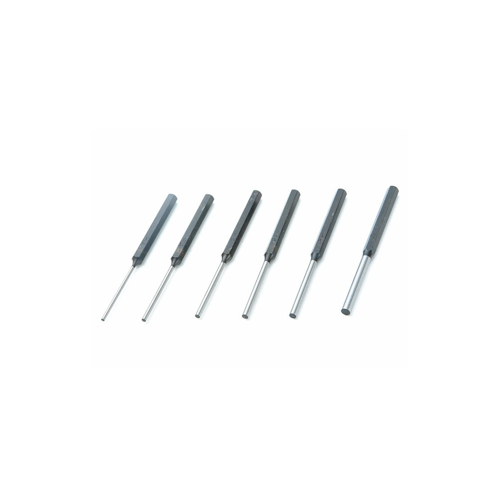 Priory 145-S6 Long Series Pin Punch Set 6