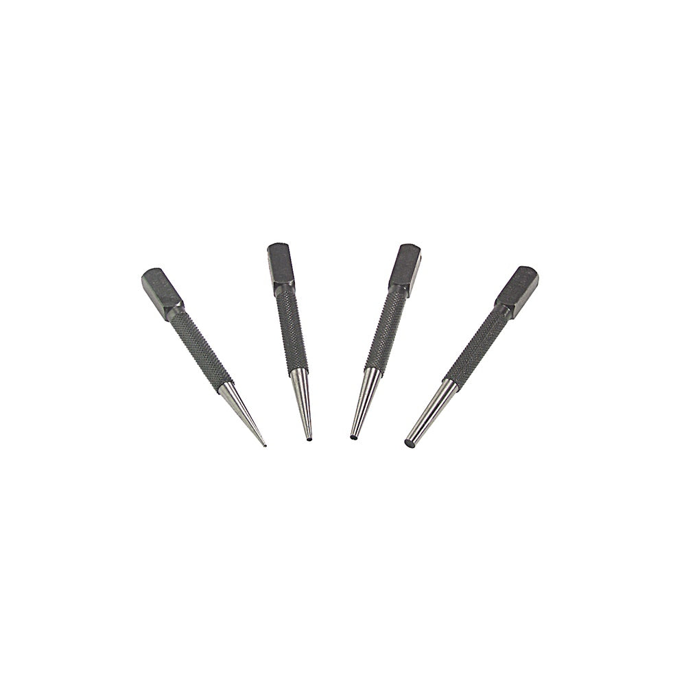 Priory 66SN4 Set of 4 Nail Punches in Wallet