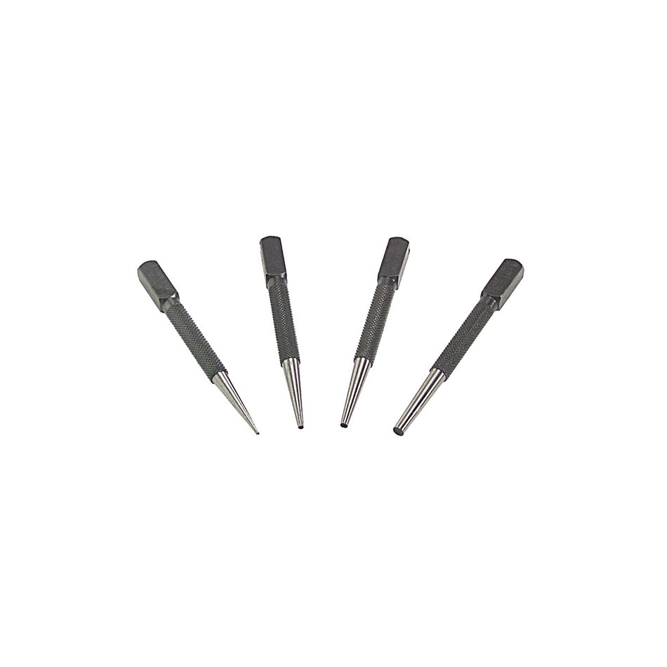 Priory 66SN4 Set of 4 Nail Punches in Wallet