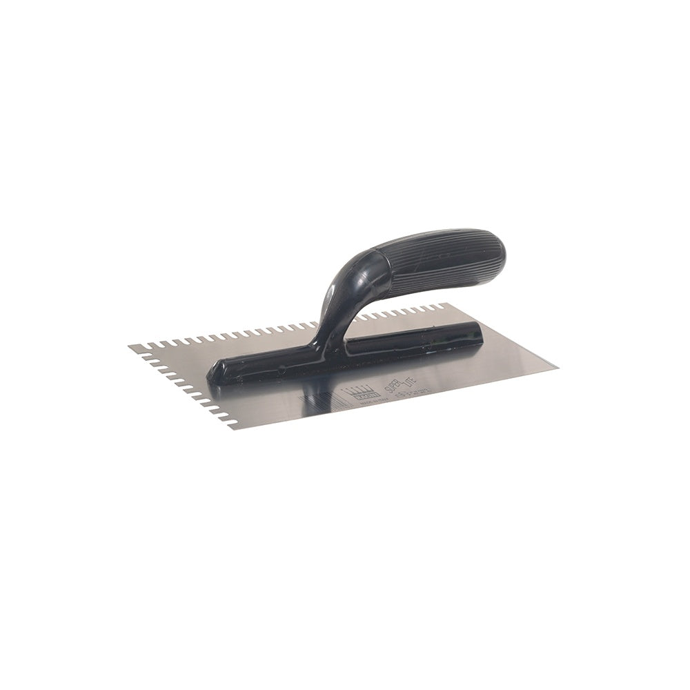 Ragni R231 Mastic Trowel U Notches Edge Plastic Handle11in x 4.3/4in