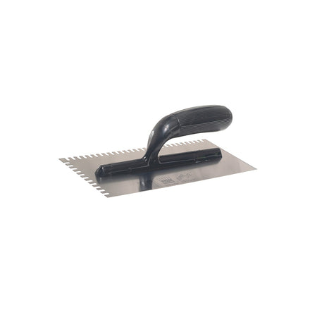 Ragni R231 Mastic Trowel U Notches Edge Plastic Handle11in x 4.3/4in
