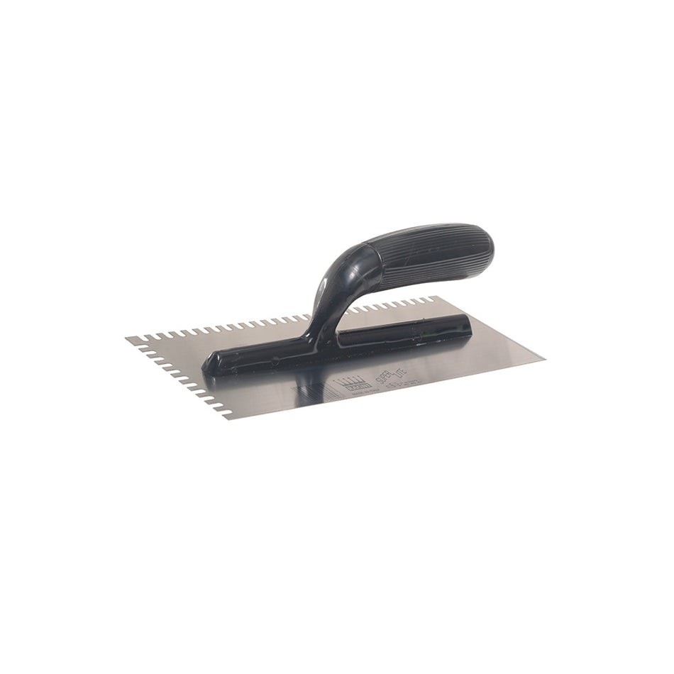 Ragni R231 Mastic Trowel U Notches Edge Plastic Handle11in x 4.3/4in