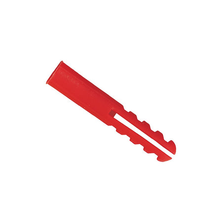 Rawlplug Red Plastic Plugs Screw Size No.6-12 10 x Card of 100