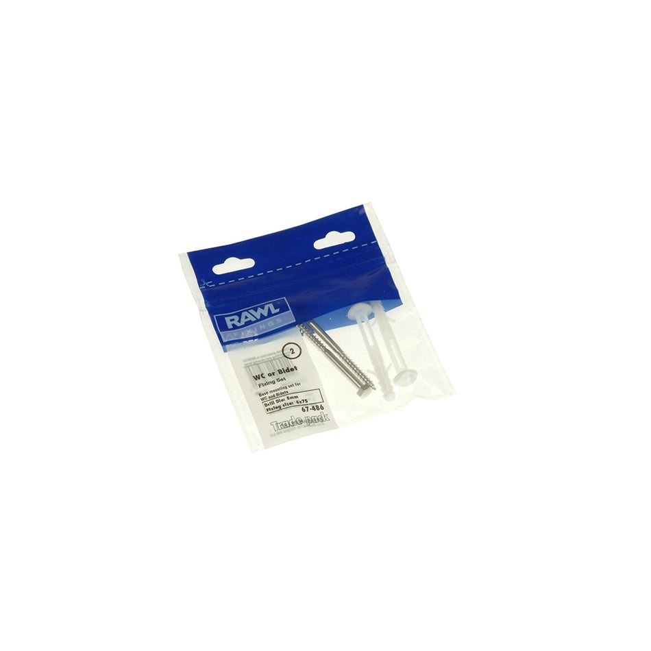 Rawlplug 67 486 Pan / Bidet Fixing Kit