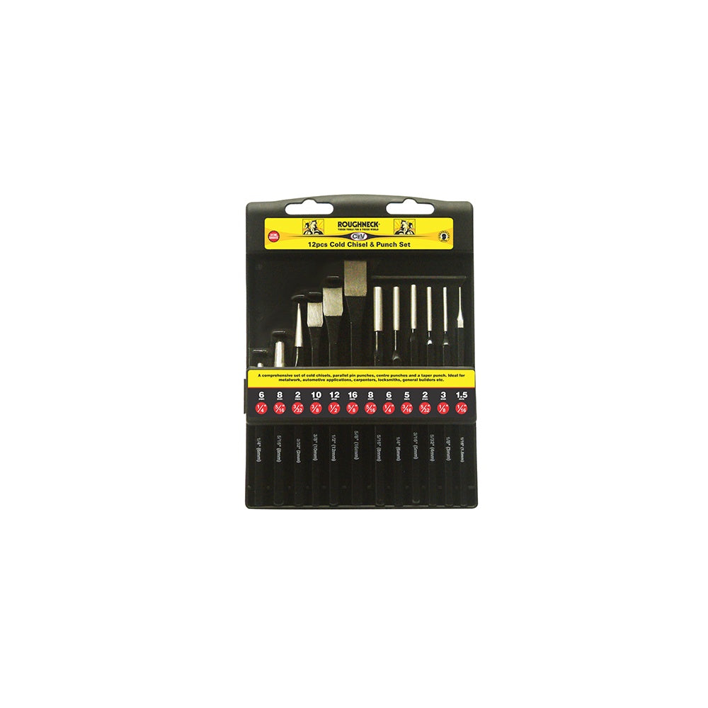 Roughneck Punch & Chisel Set of 12