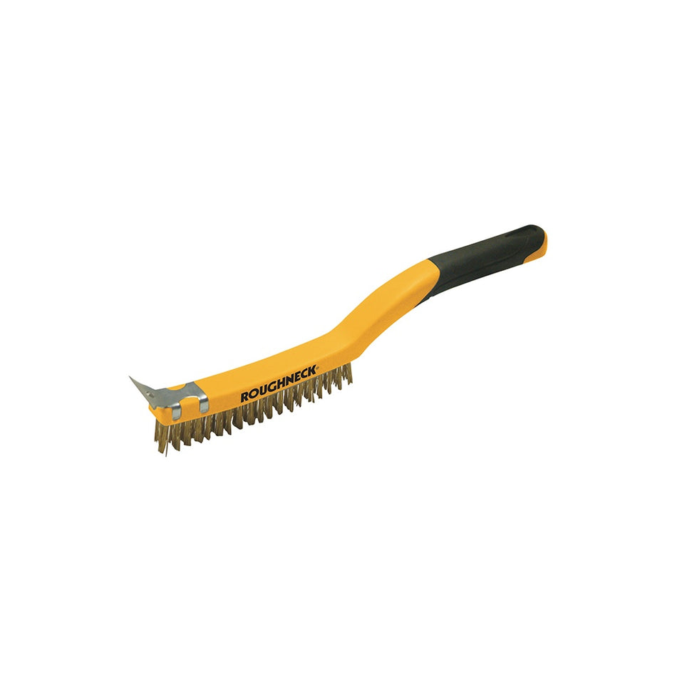 Roughneck Carbon Steel Wire Brush Soft Grip 350mm (14in)