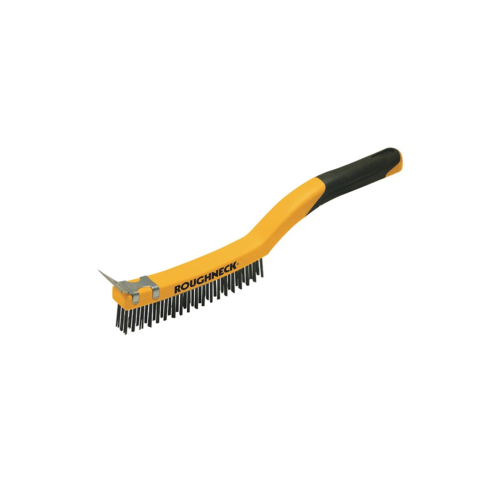 Roughneck Stainless Steel Wire Brush Soft Grip 350mm (14in)