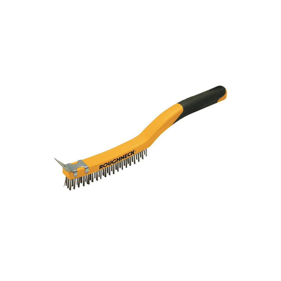 Roughneck Brass Wire Brush Soft Grip 350mm (14in)