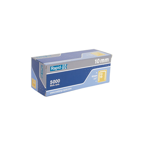 Rapid 13/10 10mm Galvanised 5m Staples Box 5000