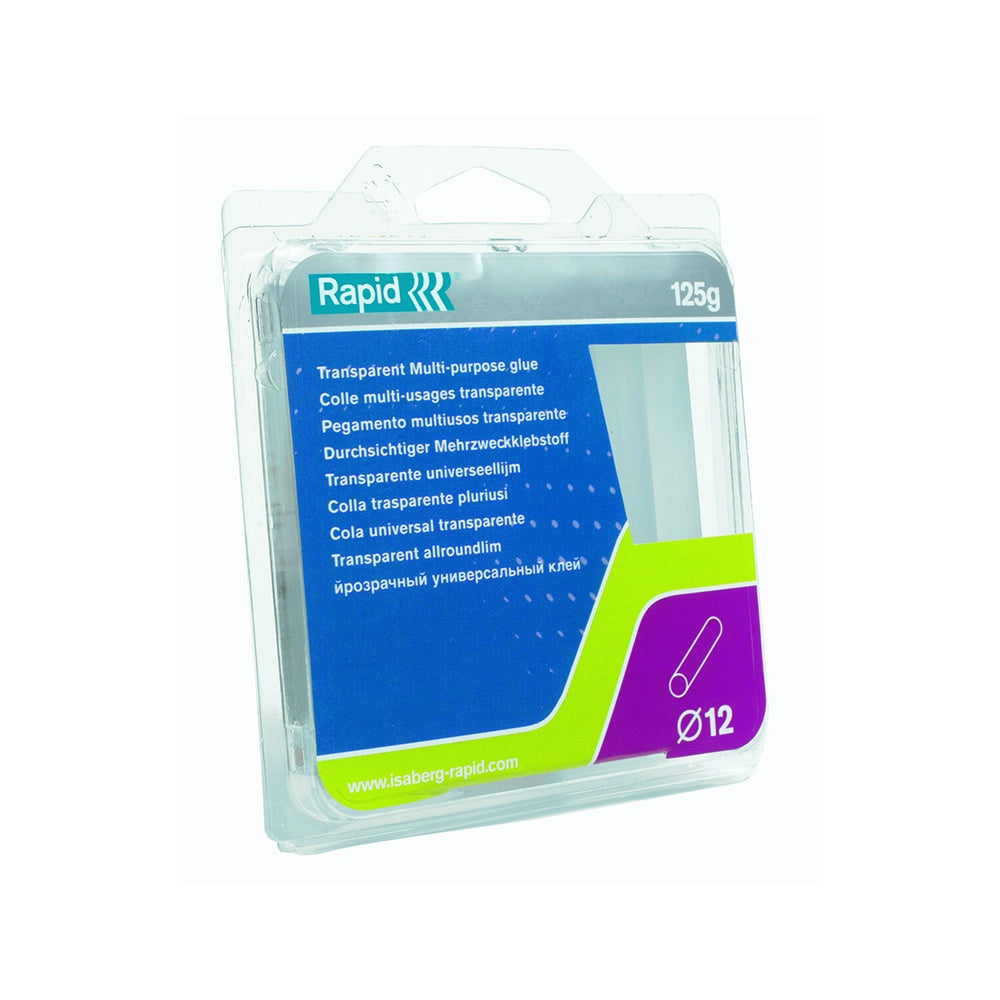 Rapid Transparent Glue Sticks Pack of 13 12mm Diameter x 94mm
