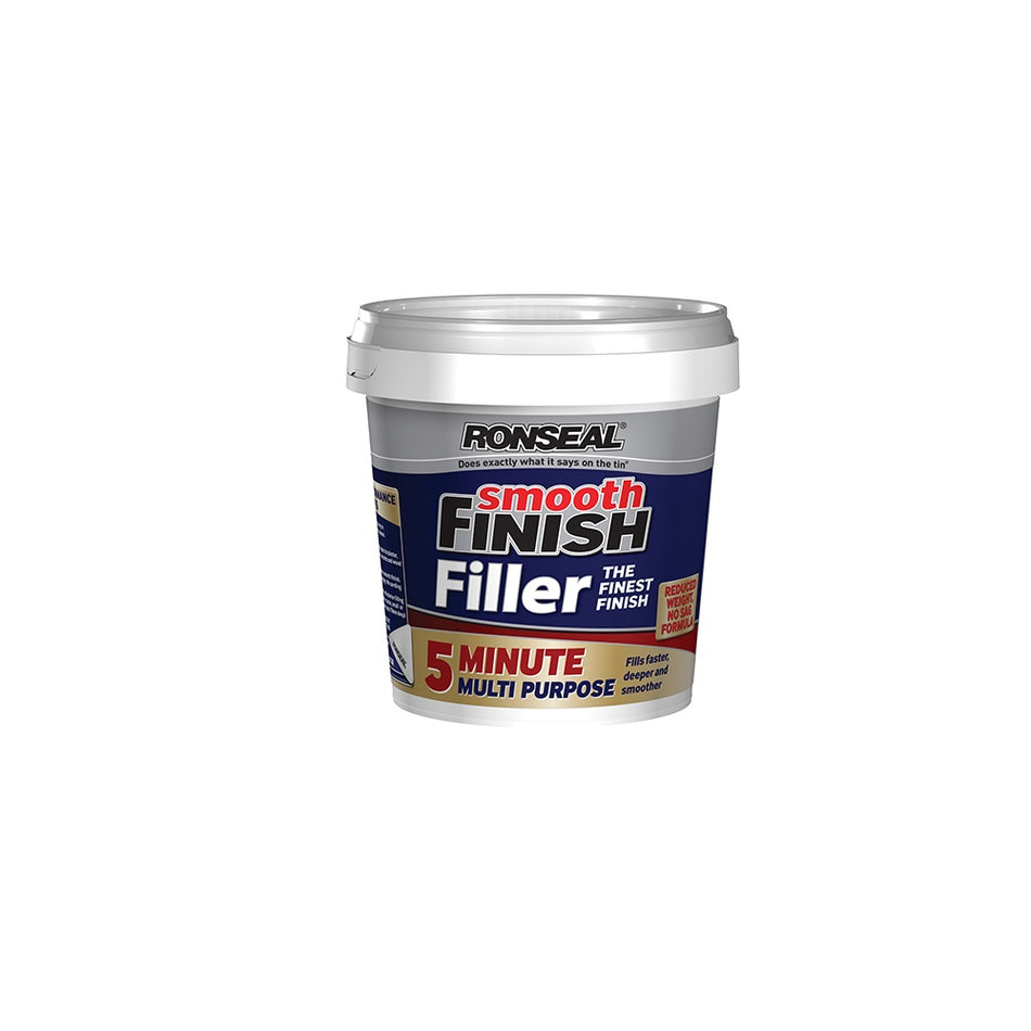 Ronseal Smooth Finish 5 Minute Multi Purpose Filler Tub 600ml