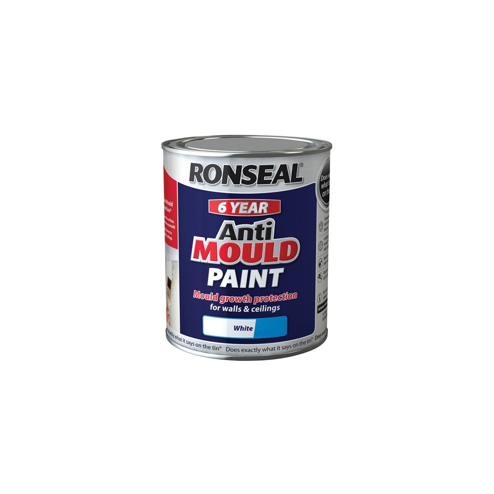 Ronseal Anti Mould Paint White Silk 2.5 Litre