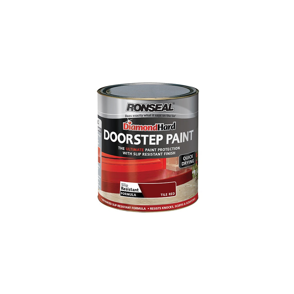 Ronseal Diamond Hard Doorstep Paint Red 250ml
