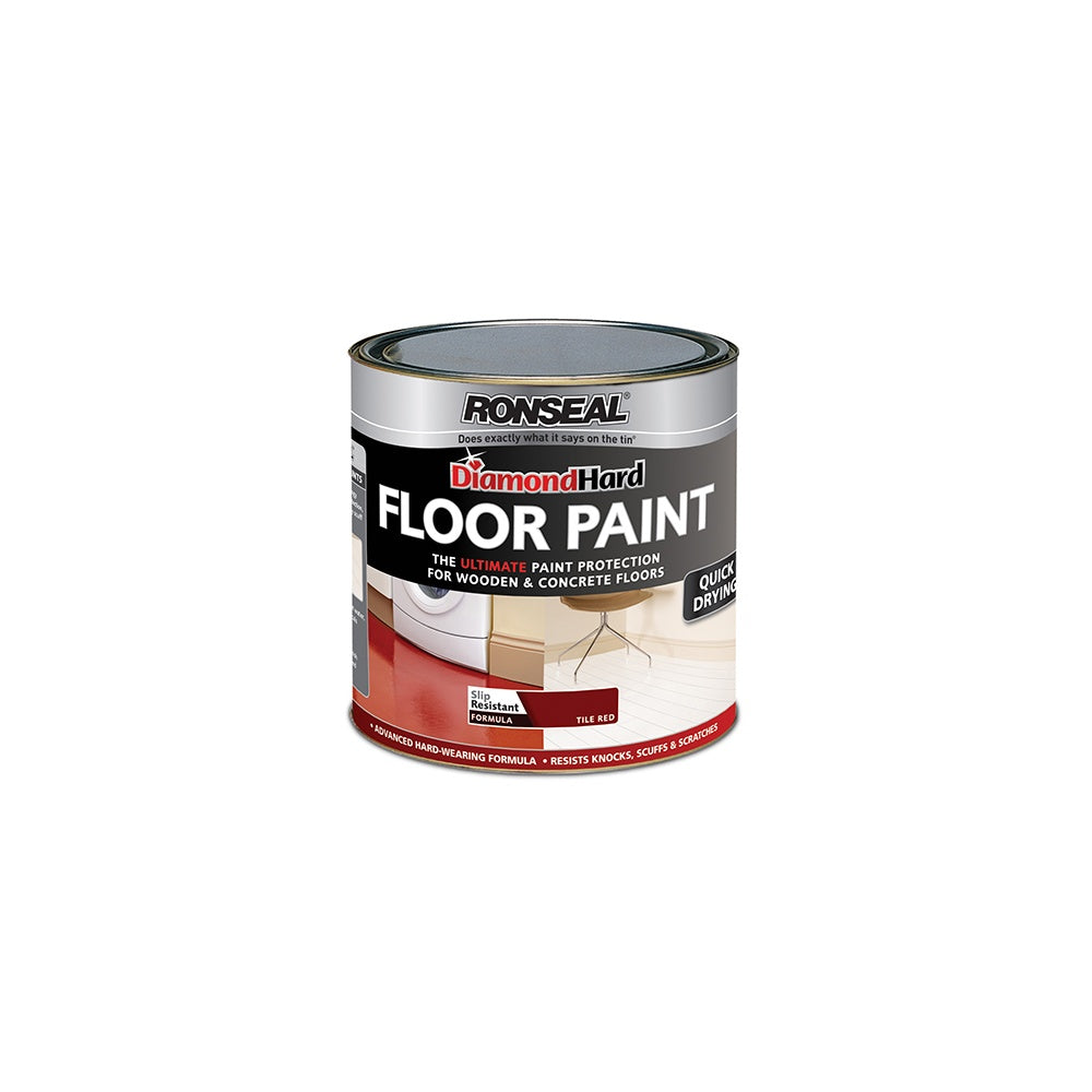 Ronseal Diamond Hard Floor Paint Tile Red 2.5 Litre