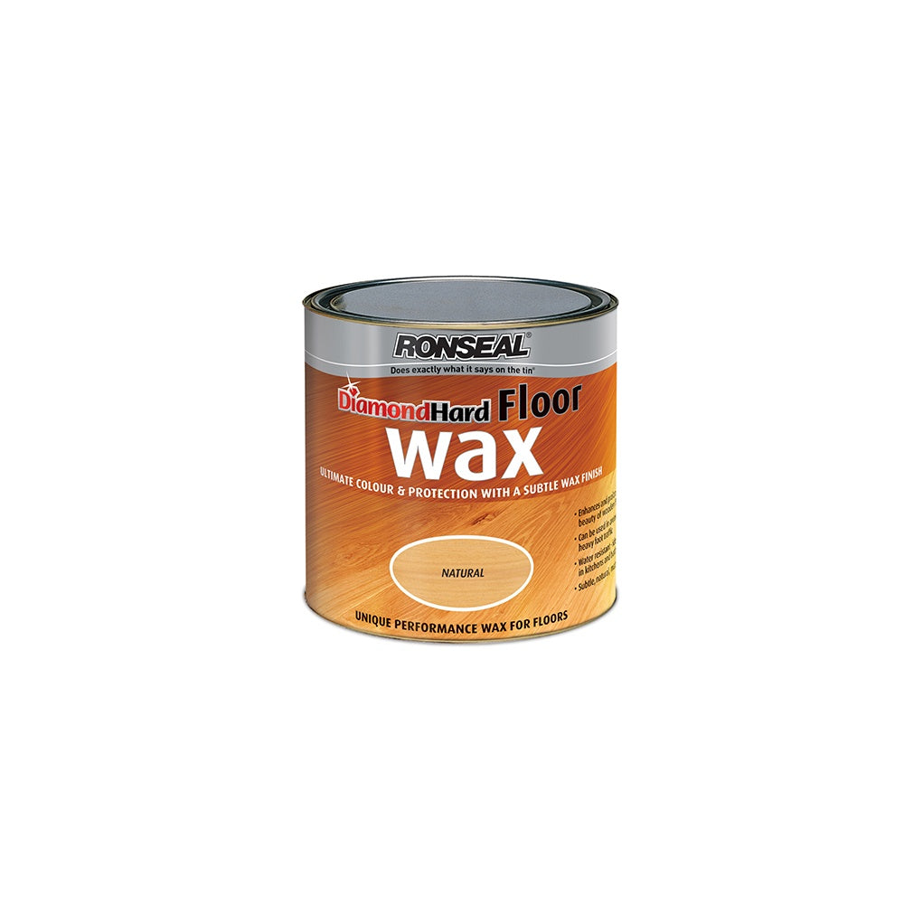 Ronseal Diamond Hard Floor Wax Natural Oak 2.5 Litre