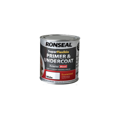 Ronseal Super Flexible Wood Primer & Undercoat White 750ml