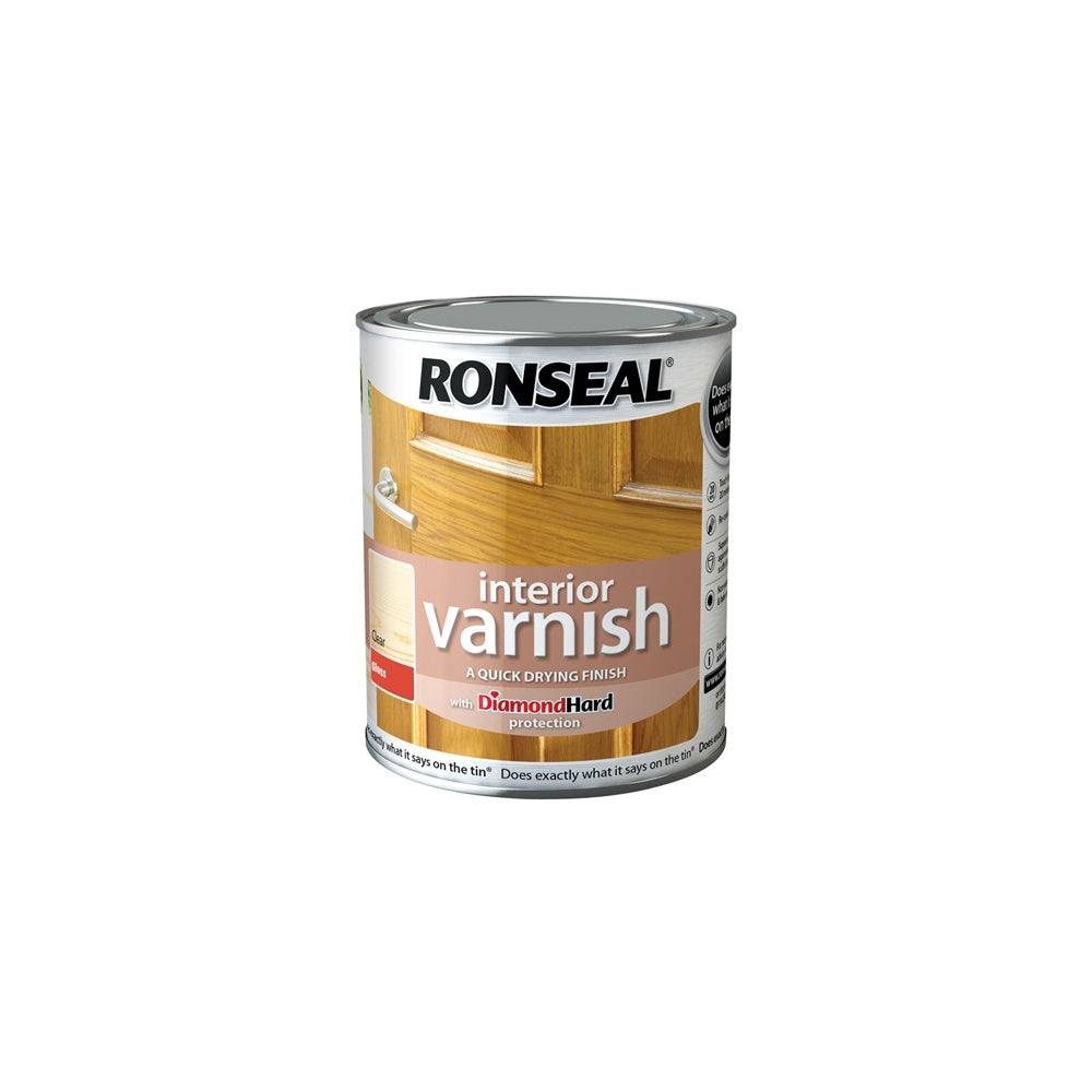 Ronseal Interior Varnish Quick Dry Gloss Clear 250ml