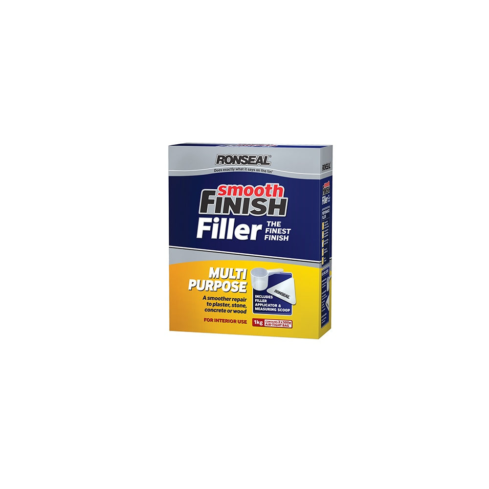 Ronseal Smooth Finish Multi Purpose Interior Wall Powder Filler 1kg