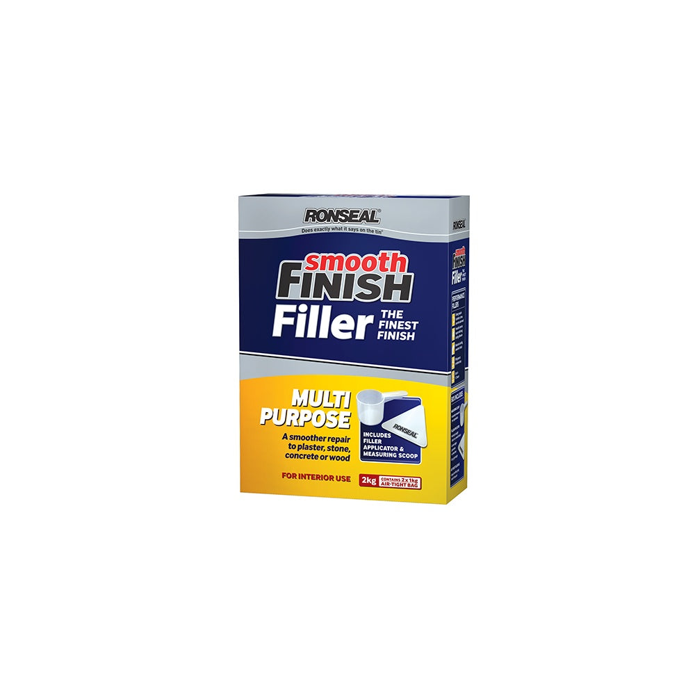 Ronseal Smooth Finish Multi Purpose Interior Wall Powder Filler 2kg