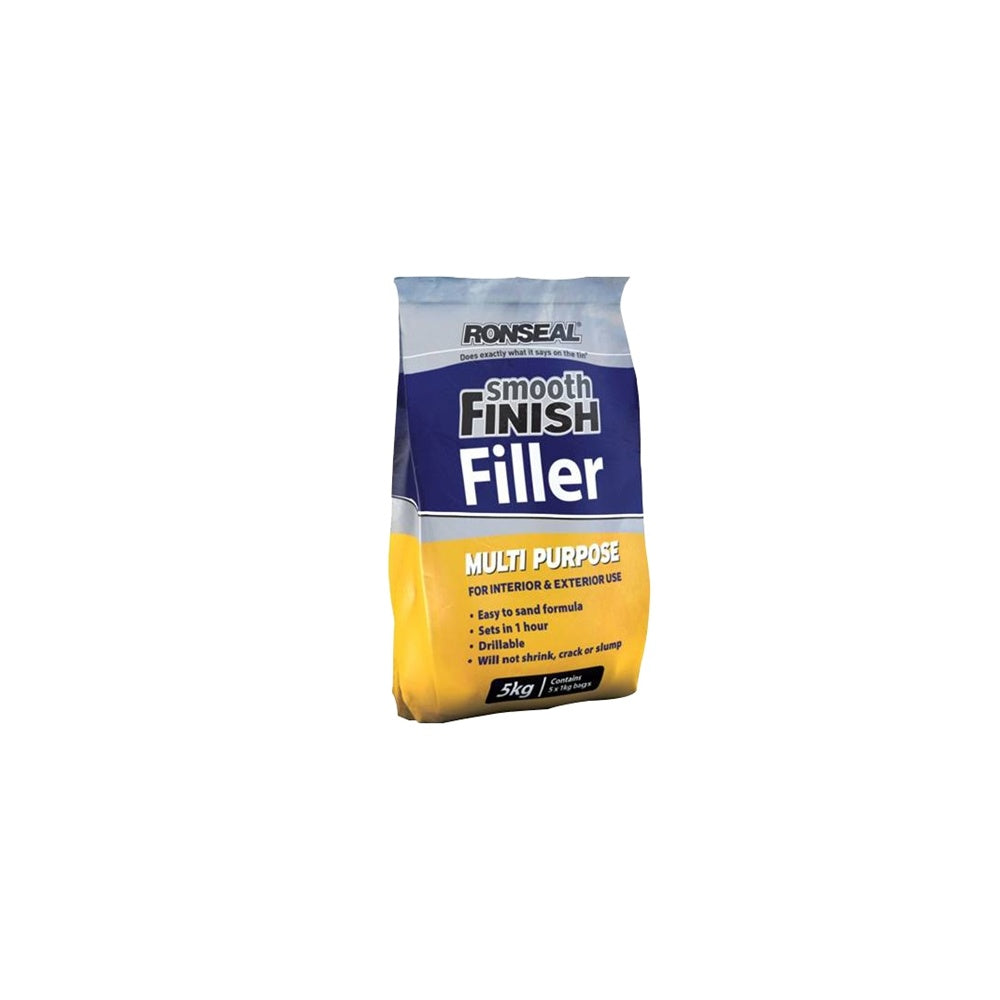 Ronseal Smooth Finish Multi Purpose Interior Wall Powder Filler 5kg