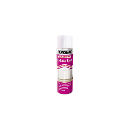 Ronseal One Coat Radiator Spray Satin White 400ml