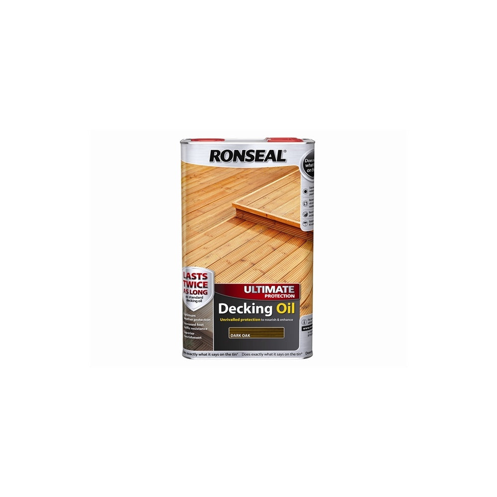 Ronseal Ultimate Protection Decking Oil Dark Oak 5 Litre