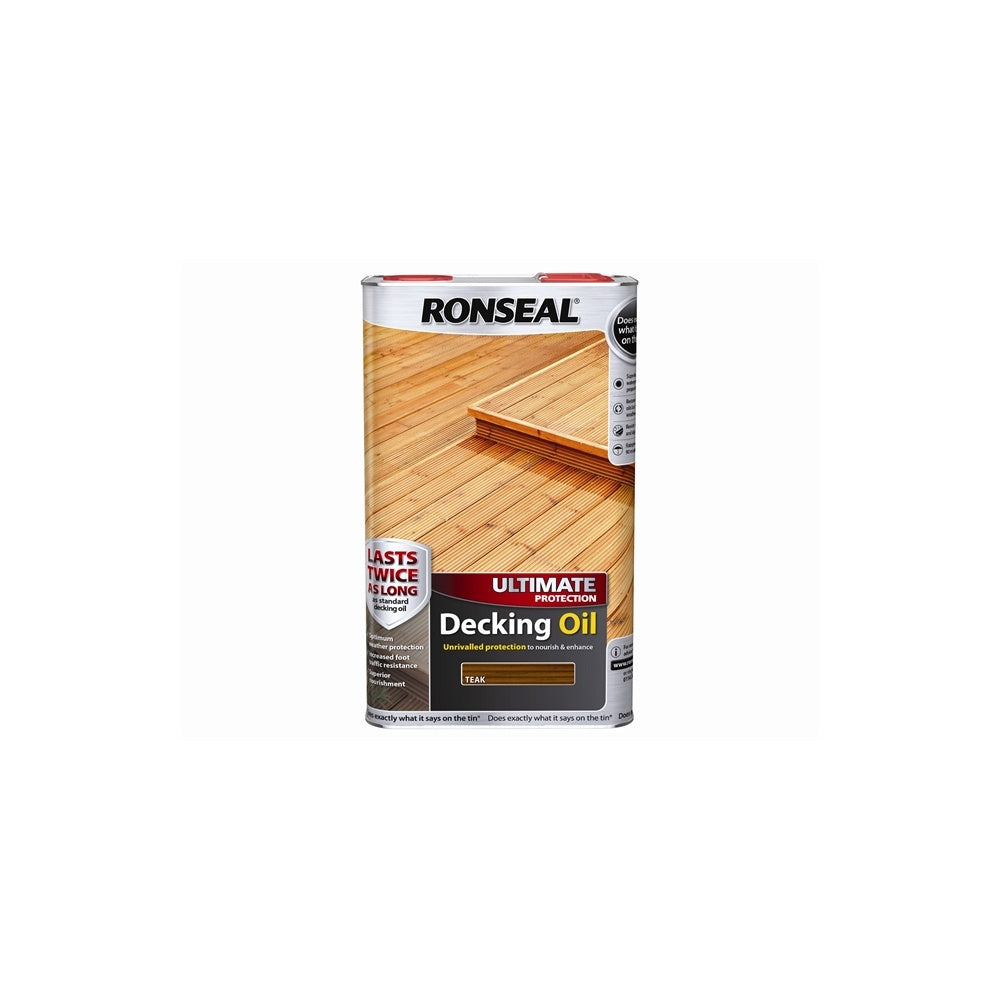 Ronseal Ultimate Protection Decking Oil Teak 5 Litre