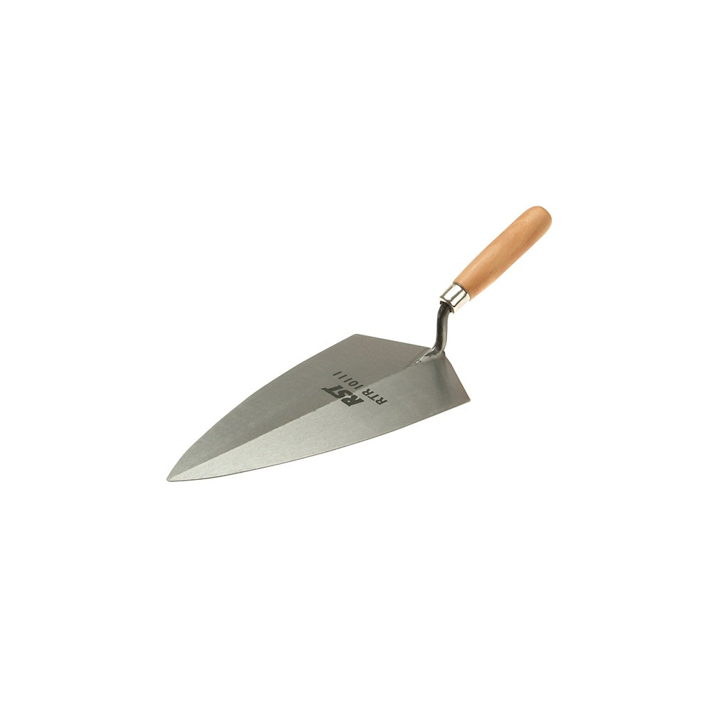 R.S.T. 101 Philadelphia Pattern Brick Trowel Wooden Handle 10in