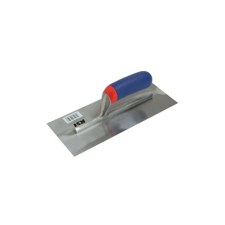 R.S.T. Plasterers Finishing Trowel Banana Soft Touch Handle 11in x 4.1/2in