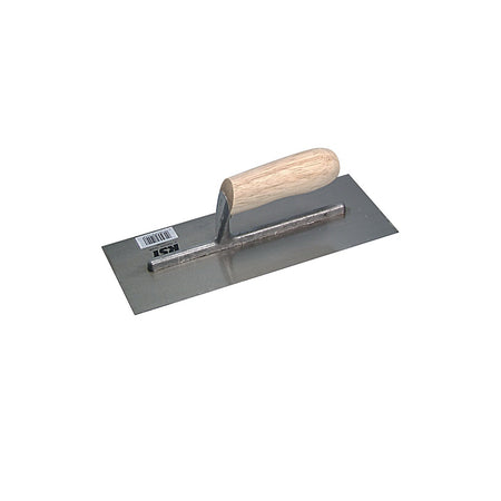 R.S.T. Plasterers Finishing Trowel Grade B Banana Wooden Handle 11in x 4.1/2in