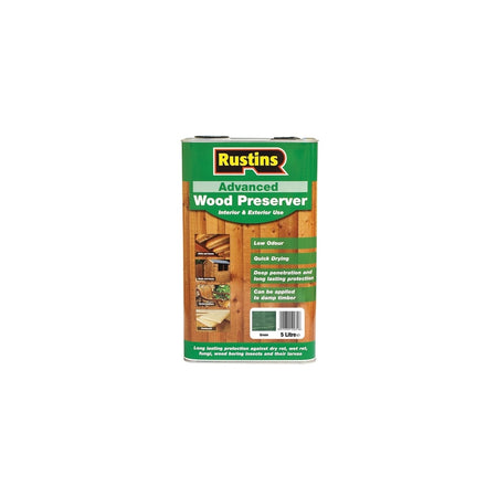 Rustins Advanced Wood Preserver Green 5 Litre