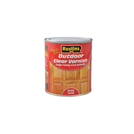 Rustins Exterior Varnish Clear Gloss 500ml
