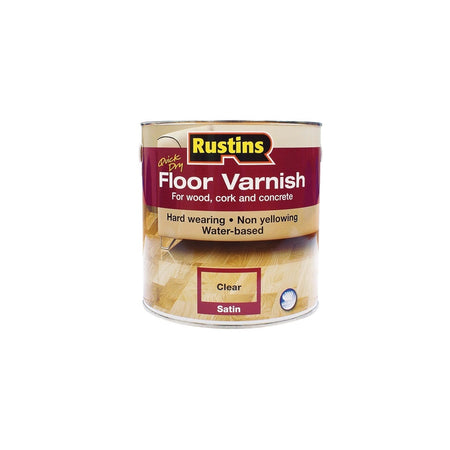 Rustins Quick Dry Floor Varnish Satin 2.5 Litre