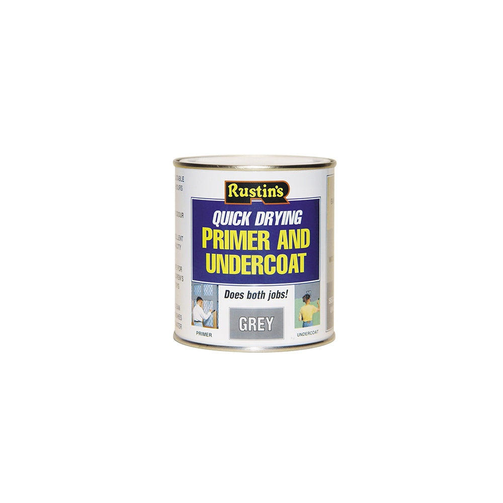 Rustins Quick Dry Primer & Undercoat Grey 500ml