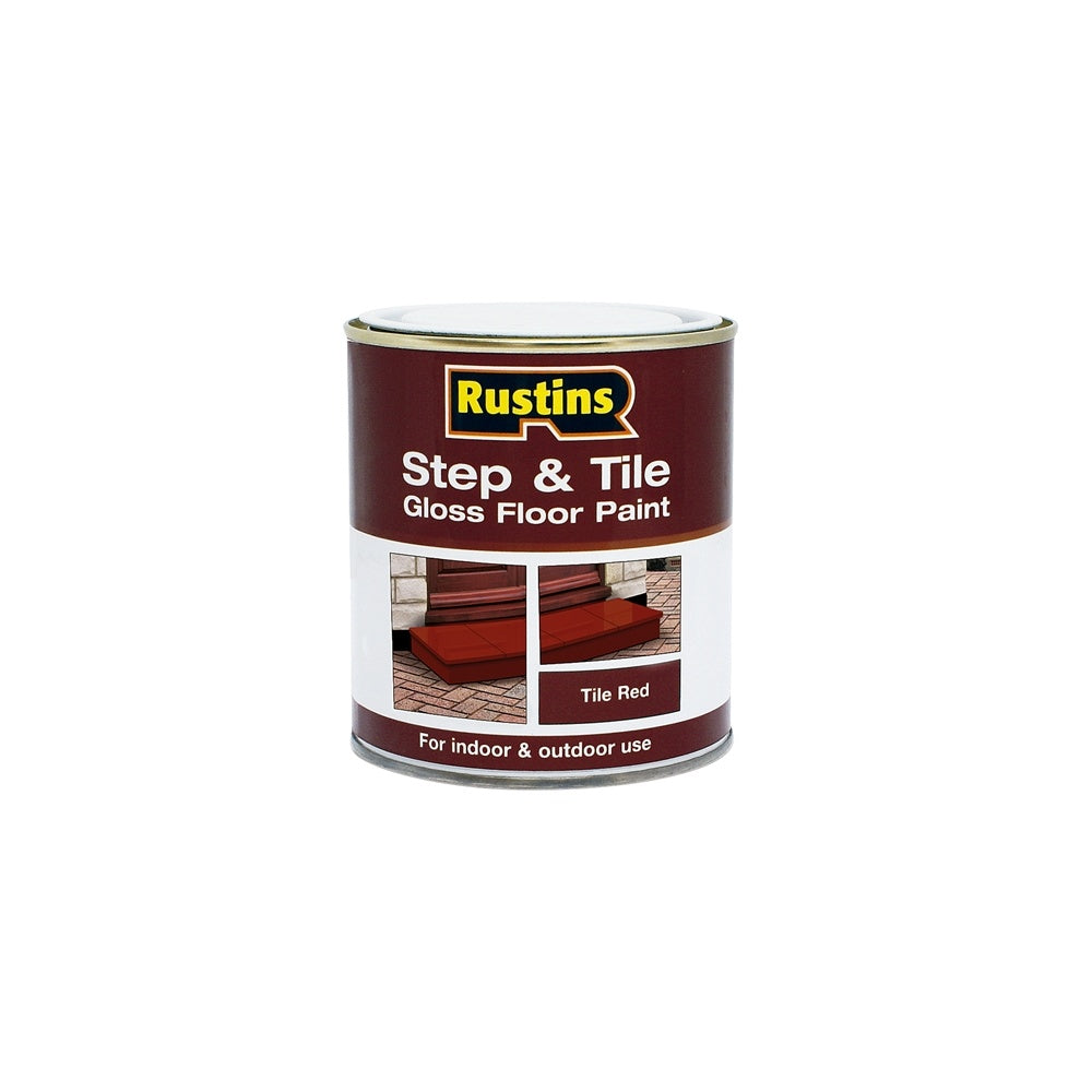 Rustins Step & Tile Paint Gloss Red 2.5 Litre
