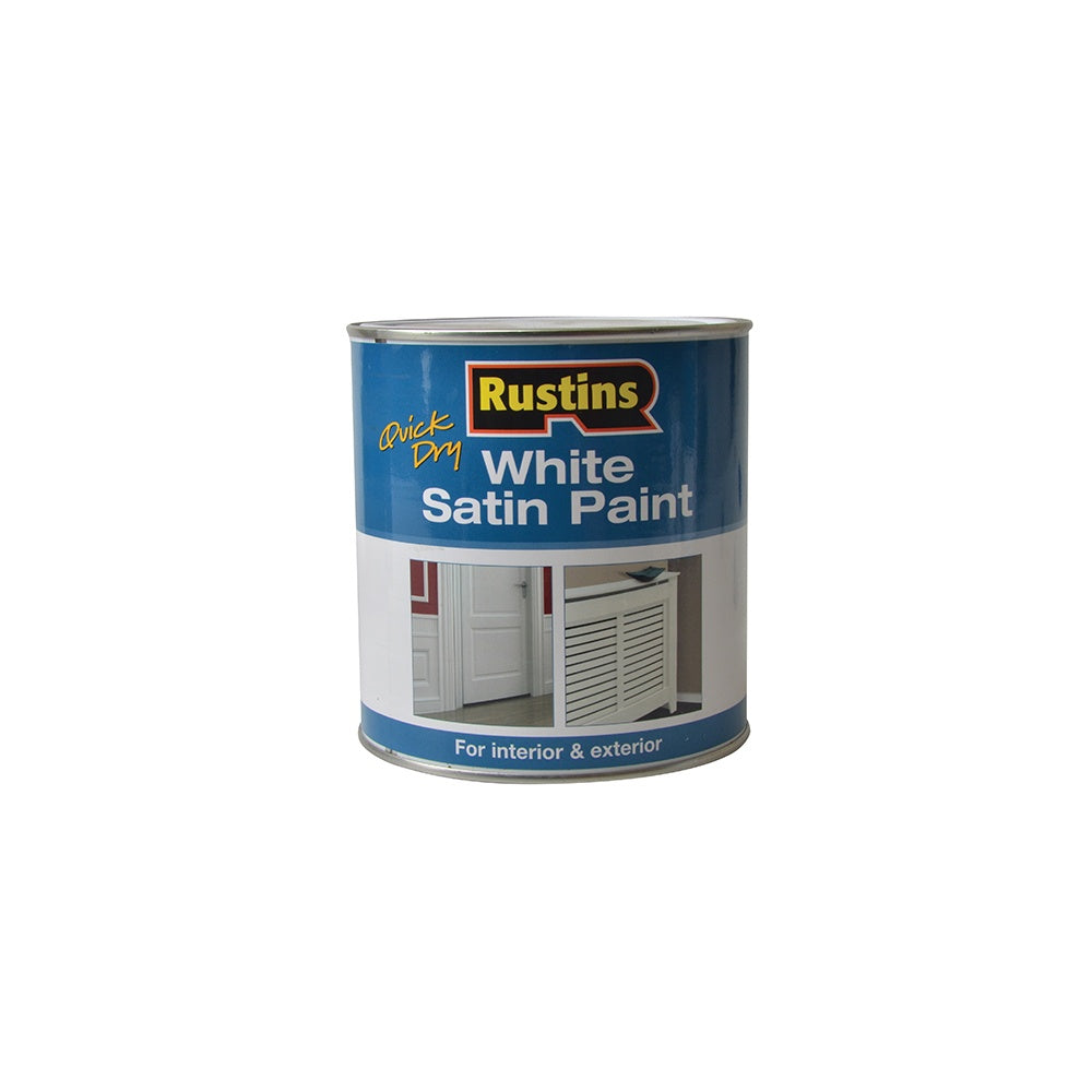 Rustins White Satin Paint 1 Litre