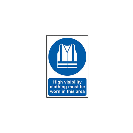 Scan High Visibility Jackets Must Be Worn In This Area - PVC 200 x 300mm