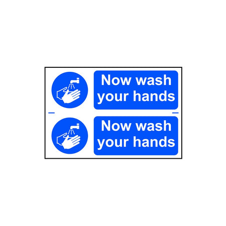 Scan Now Wash Your Hands - PVC 300 x 200mm