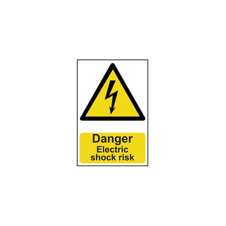 Scan Danger Electric Shock Risk - PVC 200 x 300mm
