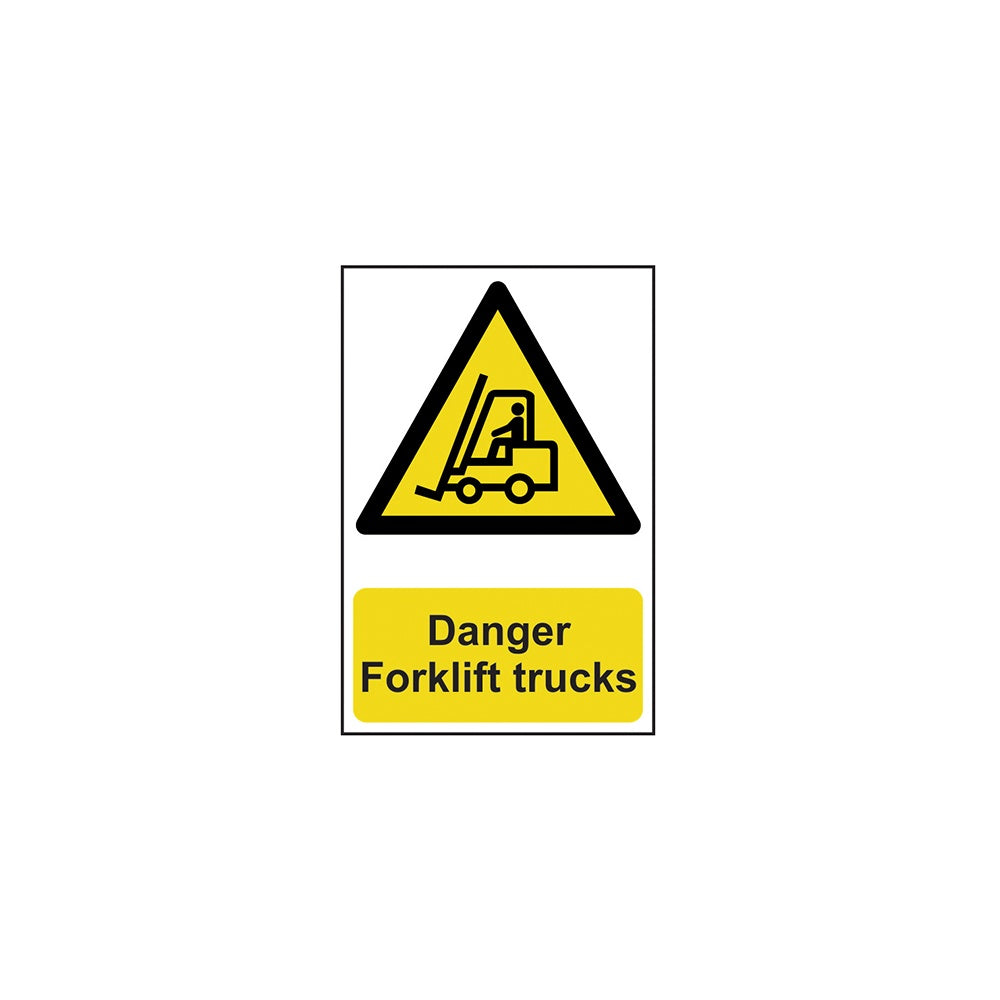 Scan Danger Forklift Trucks - PVC 200 x 300mm