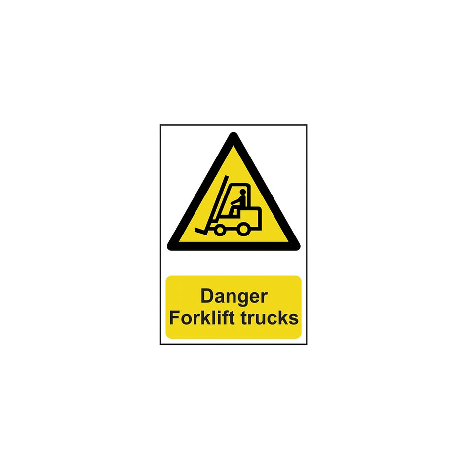 Scan Danger Forklift Trucks - PVC 200 x 300mm