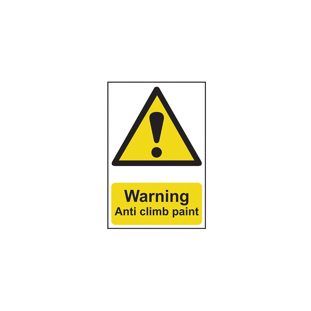 Scan Warning Anti Climb Paint - PVC 200 x 300mm