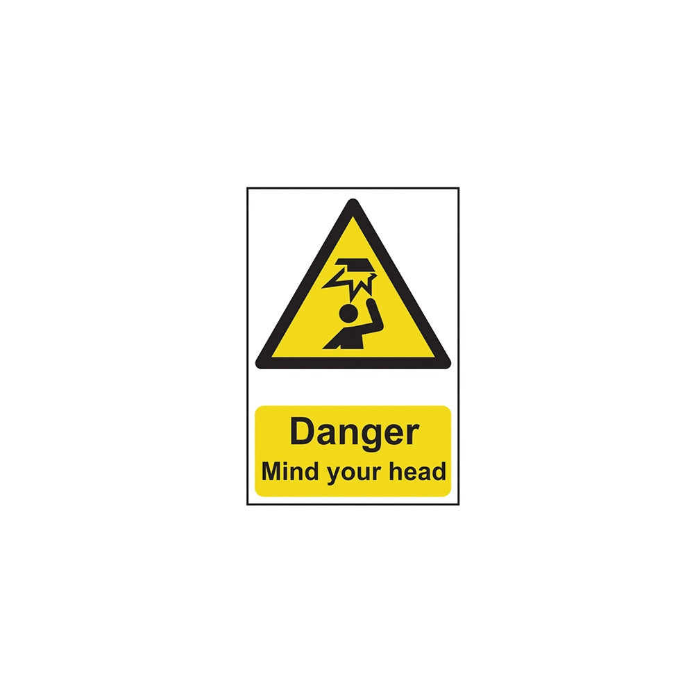 Scan Danger Mind Your Head - PVC 200 x 300mm