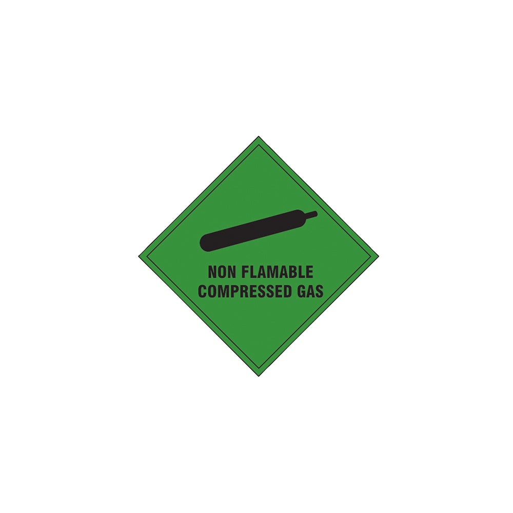 Scan Non Flammable Compressed Gas SAV - 100 x 100mm