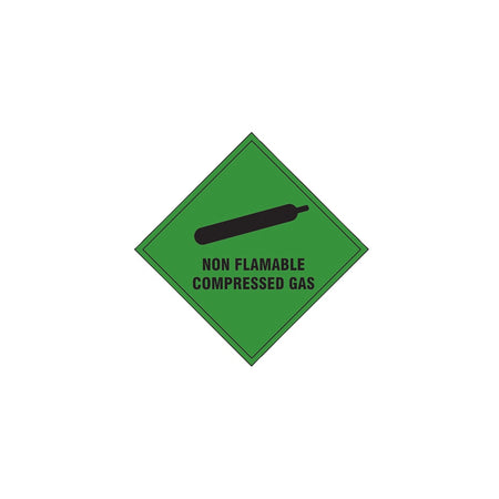 Scan Non Flammable Compressed Gas SAV - 100 x 100mm