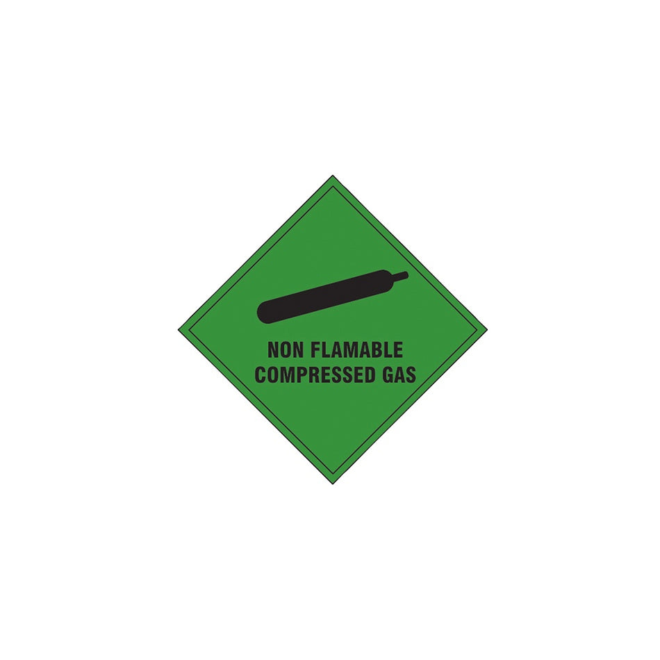Scan Non Flammable Compressed Gas SAV - 100 x 100mm
