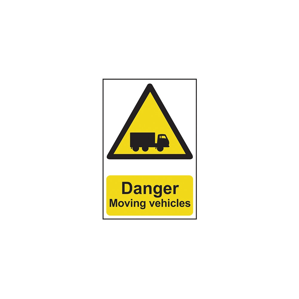 Scan Danger Moving Vehicles - PVC 400 x 600mm