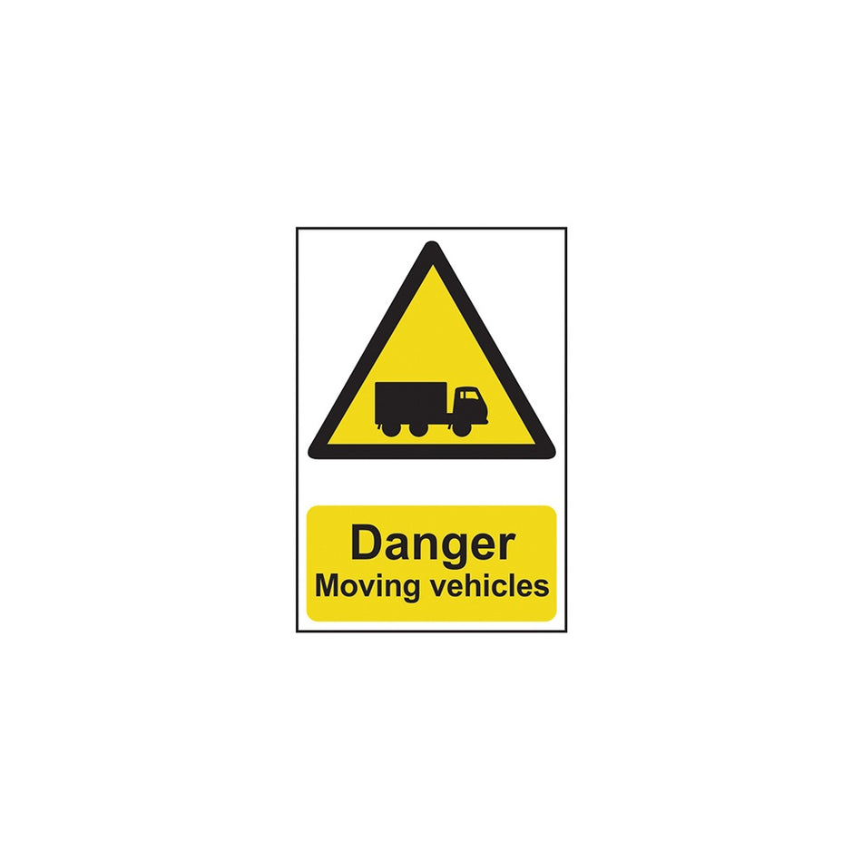Scan Danger Moving Vehicles - PVC 400 x 600mm
