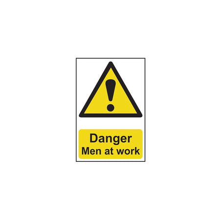 Scan Danger Men At Work - PVC 400 x 600mm