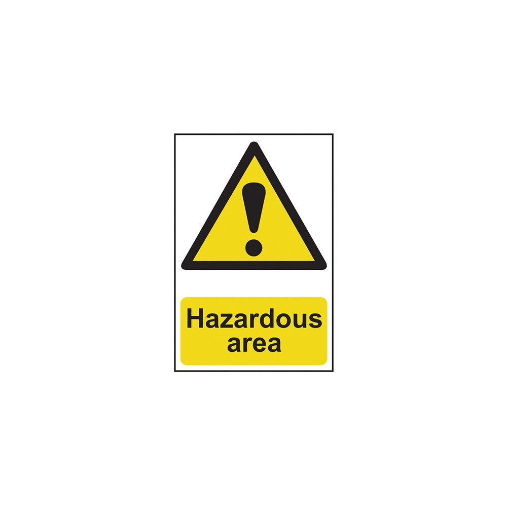 Scan Hazardous Area - PVC 400 x 600mm